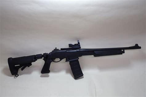 remington  police   tactical pump rifle  ar mag