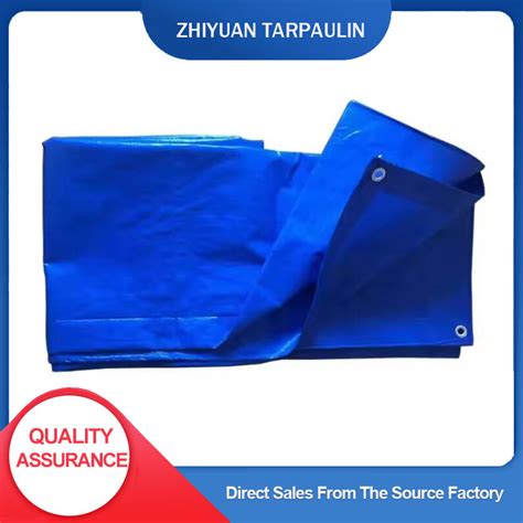 Gsm Pe Tarpaulin X Blue Waterproof Poly Tarps Sheet