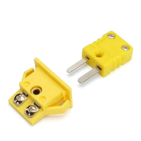 Thermocouple K Type Miniature Socket Panel Mount Alloy Plug Connector