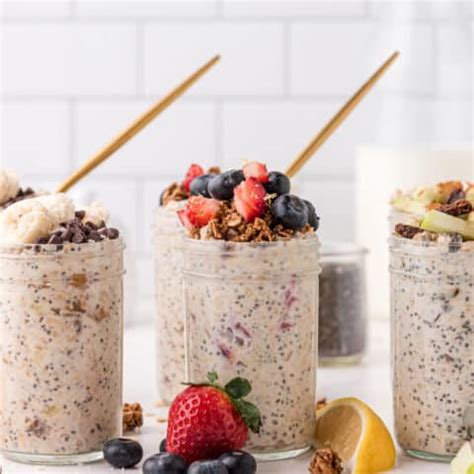 Healthy Overnight Oats With Chia Seeds And Yogurt Ways