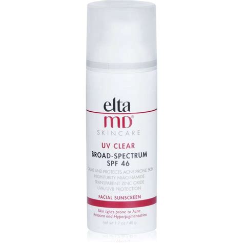 Eltamd Uv Clear Facial Sunscreen Spf 46 For Skin Types Prone To Acne Rosacea