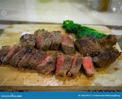 Attractive Beef Steak, Main Course during Dinner Time Stock Image ...