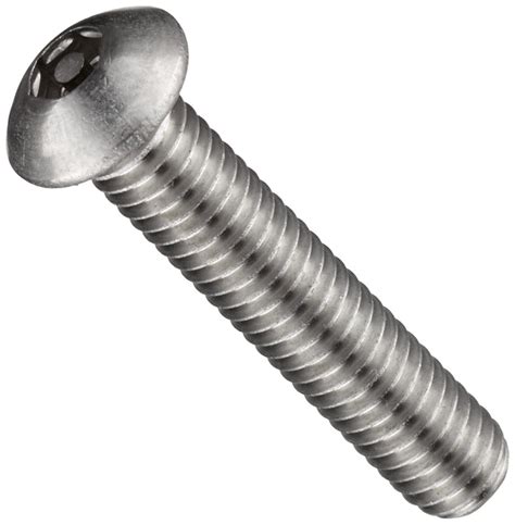 Stainless Steel Socket Cap Screw Plain Finish Button Head