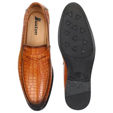 Tan Men Slip On Synthetic Leather Formal Shoes At Rs Pair In Agra