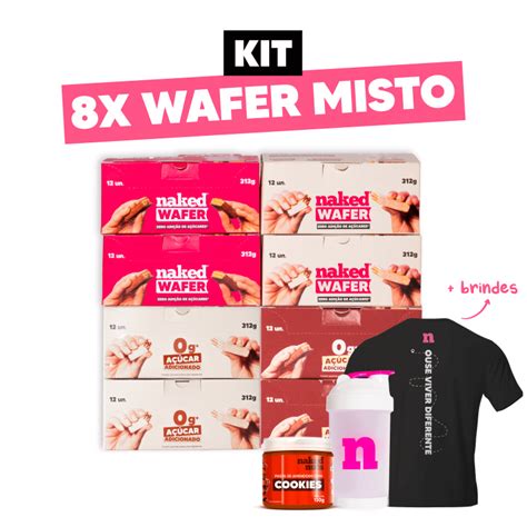 8X Wafer Cinnamon Chocolate ao leite Chocolate branco Avelã