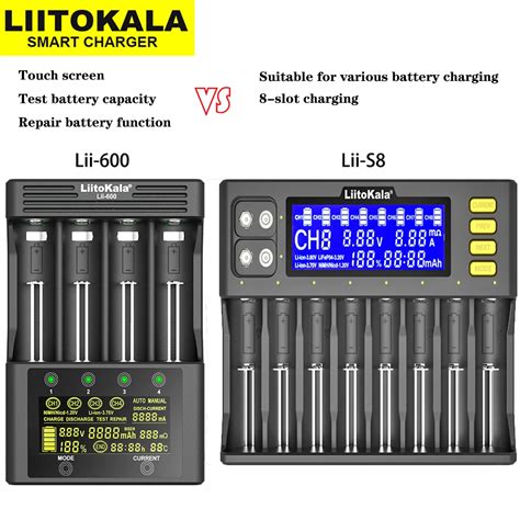 LiitoKala Cargador Inteligente Lii S8 Lii 600 Lii500 Lii M4S Lii402