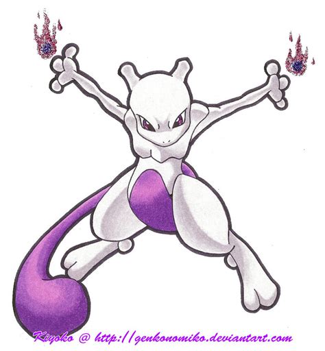 Pokemon Mewtwo 2 By Genkonomiko On Deviantart