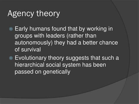 Agency Theory