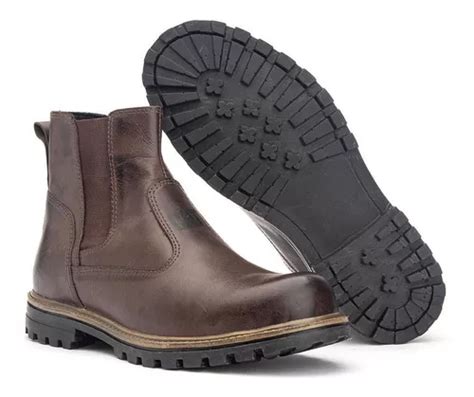 Bota Botina Caterpillar Original Em Couro Legitimo Ref