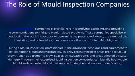 Ppt Unveiling The Importance Of Mould Inspection Companies Powerpoint