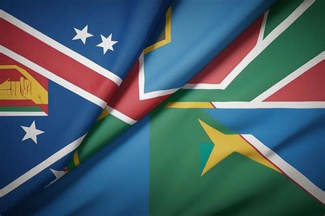 Premium Photo Flags Of Republic Of South Africa And Eritrea Divided