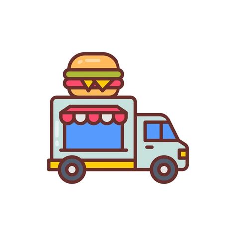 Isometric Food Truck Vector Images Depositphotos