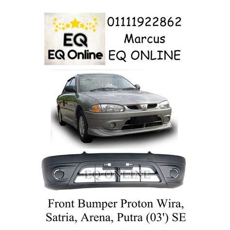 Proton Wira SE Arena Putra Satria 2003 Front Bumper PP Plastic