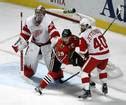 Game Photos Blackhawks Vs Red Wings Chicago Tribune