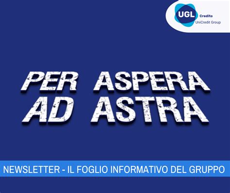 Newsletter UGLCredito Per Aspera Ad Astra Gennaio 2024 UGL CREDITO