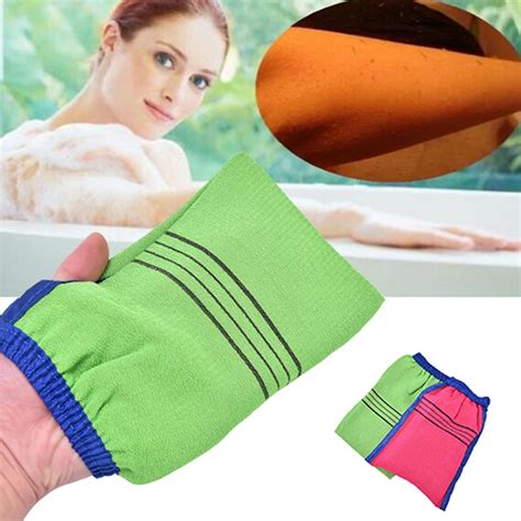 1 Pcs Korea Style Scrub Mitt Magic Peeling Glove Exfoliating Tan