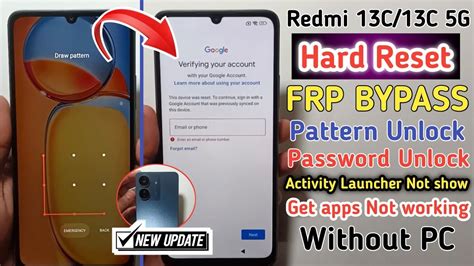 Redmi 13C Hard Reset Redmi 13C Pattern Password Pin Lock Remove