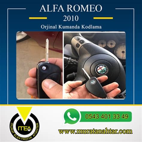 Alfa Romeo Anahtar Murat Elektronik Anahtar Kay P Ve Yedek