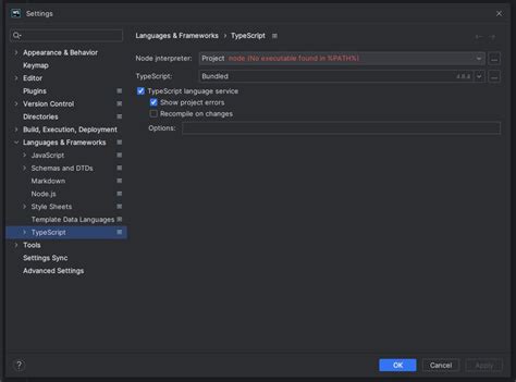 Typescript Not Working IDEs Support IntelliJ Platform JetBrains