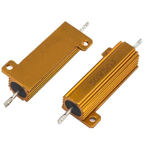 5W 10W 25W 50W 100W 200W 300W 500W Golden Aluminium Load Resistor