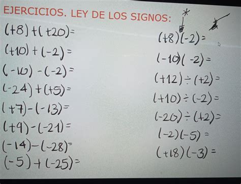 Solved Ejercicios Ley De Los Signos [others]