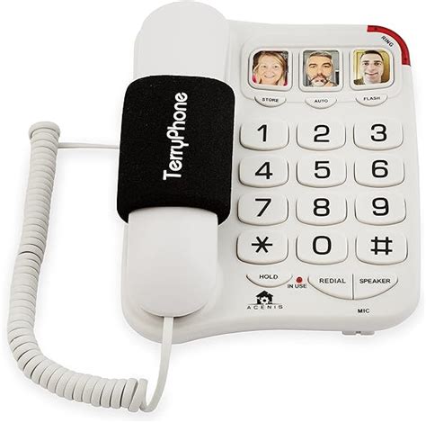 Big Button Phone For Seniors Corded Landline Telephone One Touch