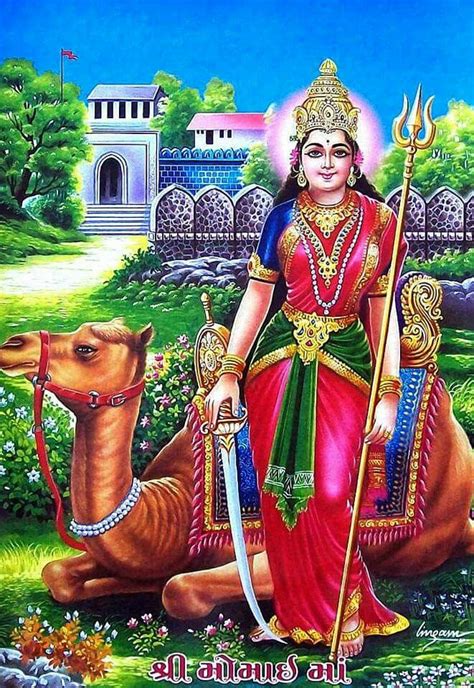 Momai Maa The Hindu Goddess With Her Camel