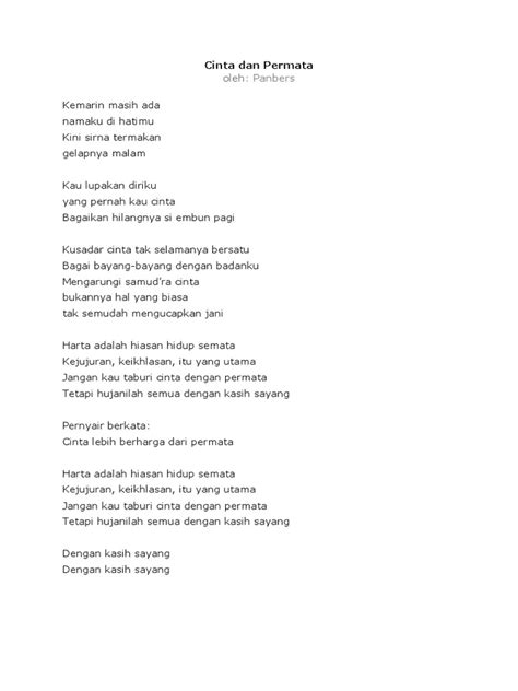 Lirik Lagu Batak Pdf