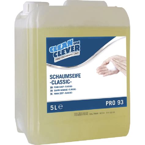 Clean And Clever Fl Ssig Schaumseife Classic Kanister Liter