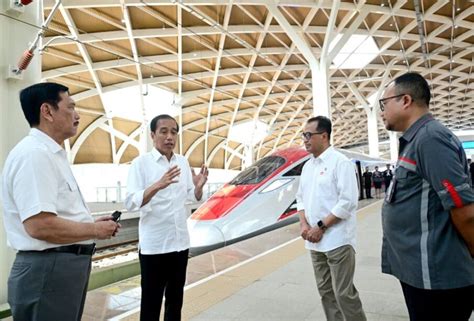 Presiden Joko Widodo Jajal Kereta Cepat Jakarta Bandung Industri Properti