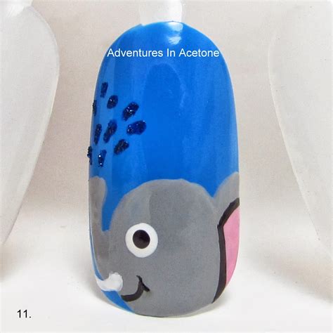 Tutorial Tuesday: Elephant Nail Art! - Adventures In Acetone