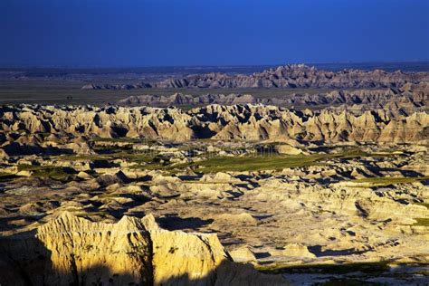 Eroding Peaks And Spires Of The Badlands National Park South Dakota