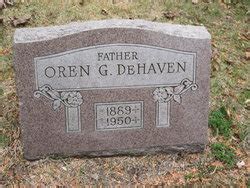 Oren Glenow Dehaven M Morial Find A Grave