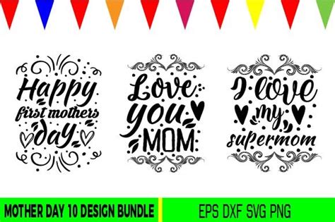 Mother Day 10 Svg Design Bundle Graphic By Md Belal Hossain Creative