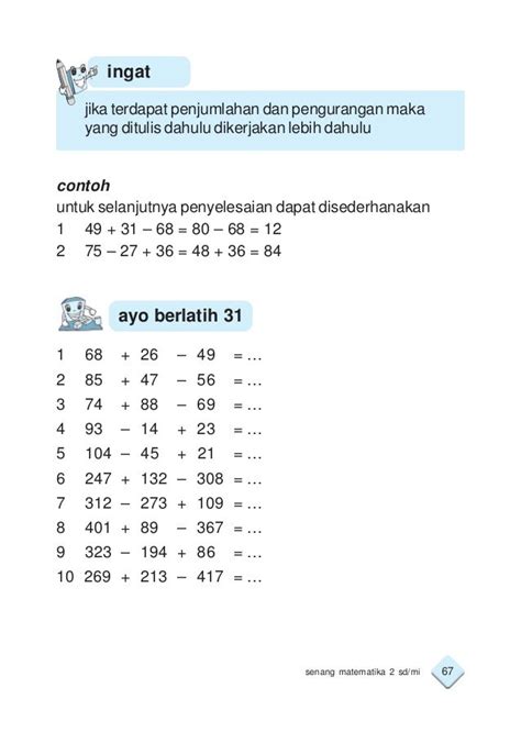 Contoh Soal Cerita Matematika Kelas 2 Sd Pelajaranku