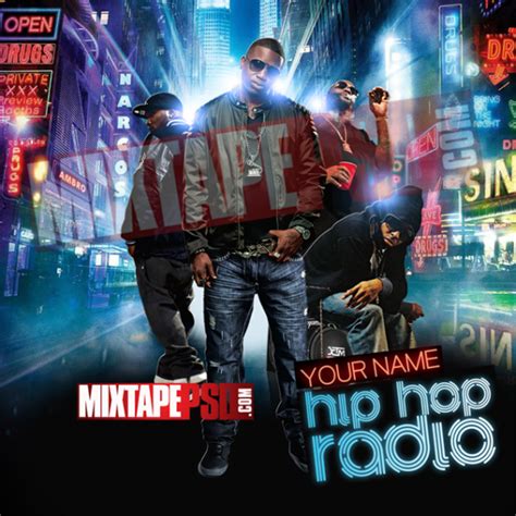 Mixtape Cover Template Hip Hop Radio Graphic Design Mixtapepsds