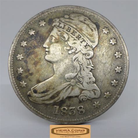 Capped Bust Silver Half Dollar C Nq Ebay