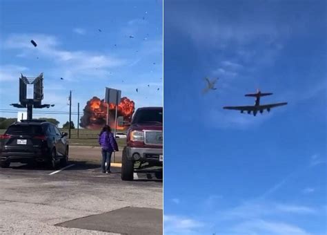 Dos aviones chocaron en pleno vuelo durante festival aéreo en EEUU