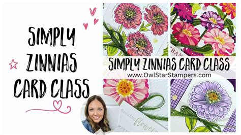 Simply Zinnia Stampin Up Card Class Make Cards With Me Youtube