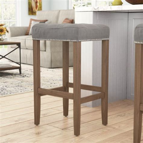 Laurel Foundry Modern Farmhouse Jamie Bar Stool With Cushion