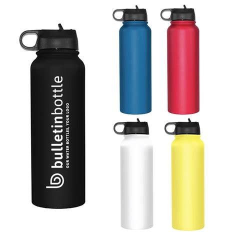 Large Insulated Sports Bottle with Straw Lid | Thermal Water Bottle ...