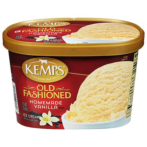 Kemps Ice Cream Homemade Vanilla Flavored 1 5 Qt Ice Cream Chief