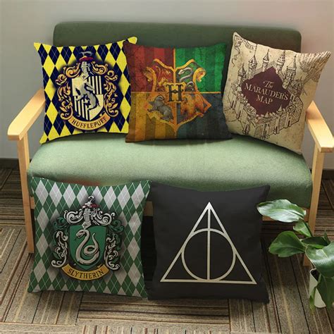 Harry Potter Pillow For Home Decoration Waist Cushion Cover Hogwarts