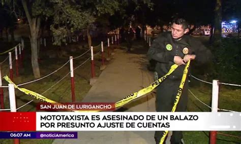 San Juan De Lurigancho Asesinan A Joven Mototaxista En Un Parque