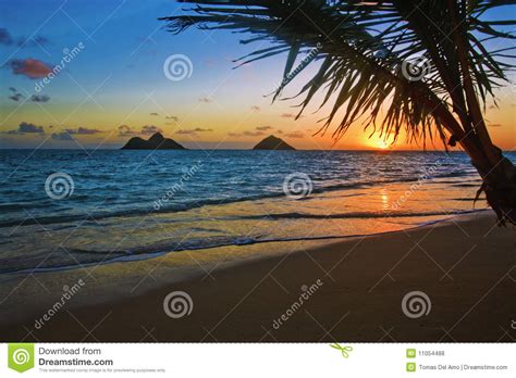 Pla Owy Hawaii Lanikai Pacific Wsch D S O Ca Zdj Cie Stock Obraz