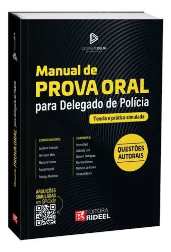 Manual De Prova Oral Para Delegado De Polícia Teoria E Prática