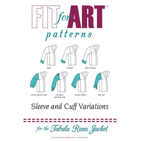 Sleeve And Cuff Variations Fit For Art Patterns