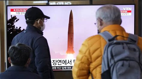 North Korea Launches Icbm Before South Korea Japan Summit World News