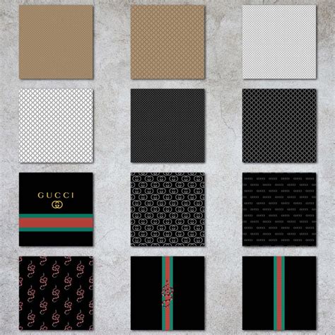 Gucci Digital Paper Different Images Pattern Instant Etsy