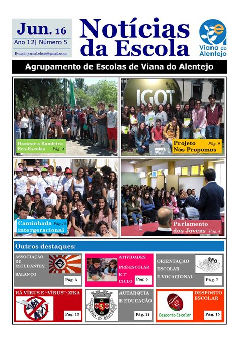 Noticias Da Escola Edição Junho 2016 By Notícias Da Escola Issuu